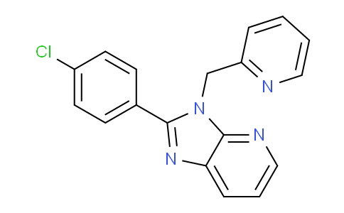 CAS No. 138799-79-8, 2-(4-Chlorophenyl)-3-(pyridin-2-ylmethyl)-3H-imidazo[4,5-b]pyridine