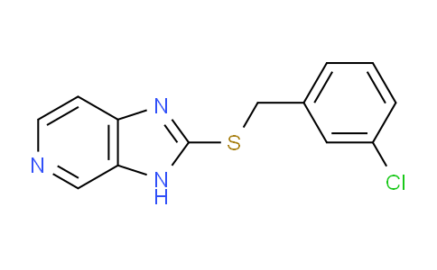 CAS No. 217460-52-1, 2-((3-Chlorobenzyl)thio)-3H-imidazo[4,5-c]pyridine