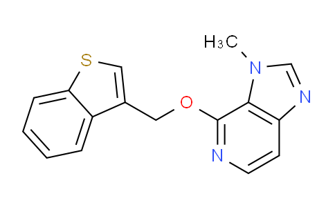 CAS No. 87034-83-1, 4-(Benzo[b]thiophen-3-ylmethoxy)-3-methyl-3H-imidazo[4,5-c]pyridine