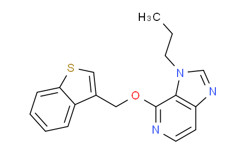 CAS No. 87035-26-5, 4-(Benzo[b]thiophen-3-ylmethoxy)-3-propyl-3H-imidazo[4,5-c]pyridine