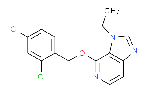 CAS No. 87035-28-7, 4-((2,4-Dichlorobenzyl)oxy)-3-ethyl-3H-imidazo[4,5-c]pyridine