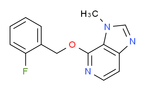 CAS No. 87034-93-3, 4-((2-Fluorobenzyl)oxy)-3-methyl-3H-imidazo[4,5-c]pyridine