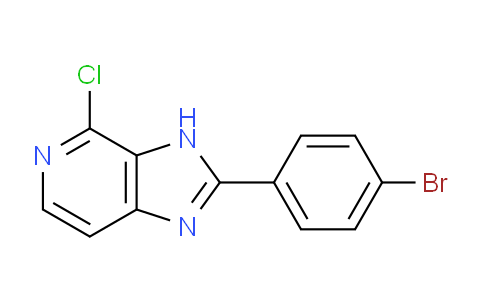 CAS No. 75008-00-3, 2-(4-Bromophenyl)-4-chloro-3H-imidazo[4,5-c]pyridine