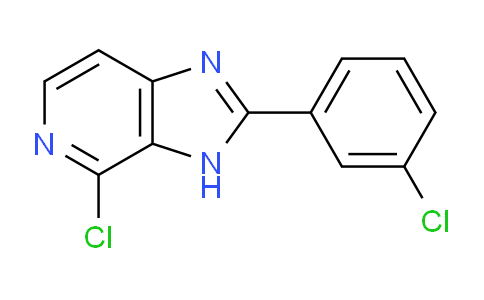 CAS No. 75007-98-6, 4-Chloro-2-(3-chlorophenyl)-3H-imidazo[4,5-c]pyridine