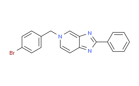 CAS No. 645420-70-8, 5-(4-Bromobenzyl)-2-phenyl-5H-imidazo[4,5-c]pyridine