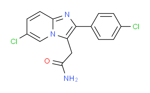 CAS No. 82626-73-1, 2-(6-Chloro-2-(4-chlorophenyl)imidazo[1,2-a]pyridin-3-yl)acetamide