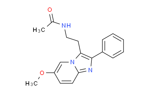 CAS No. 877382-04-2, N-(2-(6-Methoxy-2-phenylimidazo[1,2-a]pyridin-3-yl)ethyl)acetamide