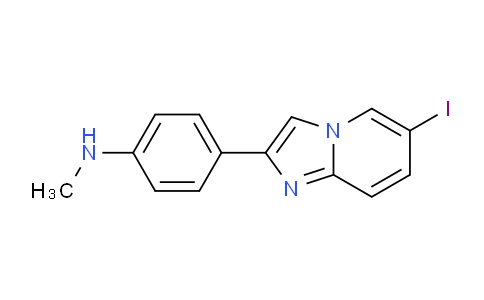 CAS No. 683768-16-3, 4-(6-Iodoimidazo[1,2-a]pyridin-2-yl)-N-methylaniline