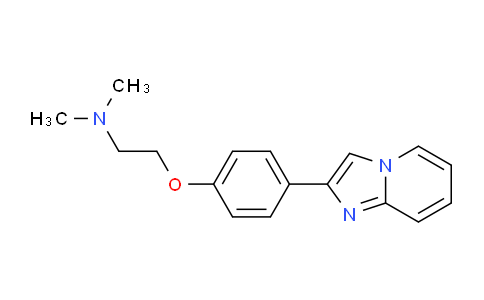 CAS No. 651042-79-4, 2-(4-(Imidazo[1,2-a]pyridin-2-yl)phenoxy)-N,N-dimethylethanamine