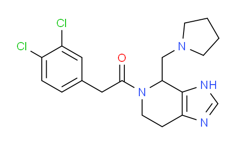 CAS No. 145544-79-2, 2-(3,4-Dichlorophenyl)-1-(4-(pyrrolidin-1-ylmethyl)-6,7-dihydro-3H-imidazo[4,5-c]pyridin-5(4H)-yl)ethanone
