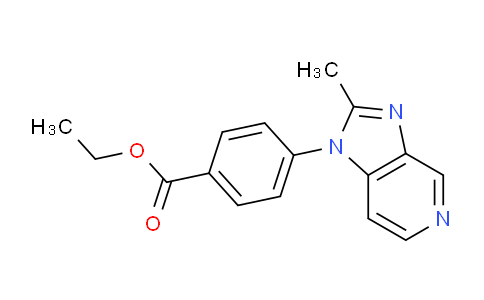 CAS No. 912773-06-9, Ethyl 4-(2-methyl-1H-imidazo[4,5-c]pyridin-1-yl)benzoate