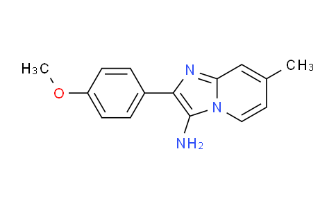 CAS No. 89185-46-6, 2-(4-Methoxyphenyl)-7-methylimidazo[1,2-a]pyridin-3-amine