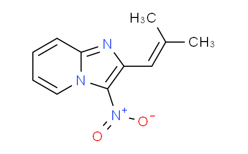 CAS No. 129179-31-3, 2-(2-Methylprop-1-en-1-yl)-3-nitroimidazo[1,2-a]pyridine