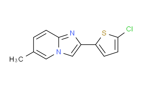 CAS No. 88594-29-0, 2-(5-Chlorothiophen-2-yl)-6-methylimidazo[1,2-a]pyridine