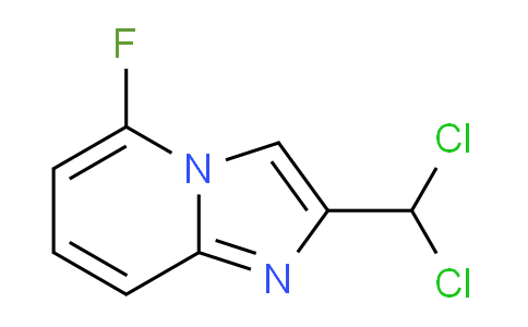 CAS No. 878197-91-2, 2-(Dichloromethyl)-5-fluoroimidazo[1,2-a]pyridine