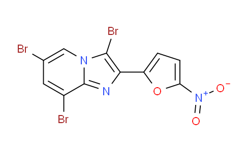 CAS No. 61982-68-1, 3,6,8-Tribromo-2-(5-nitrofuran-2-yl)imidazo[1,2-a]pyridine