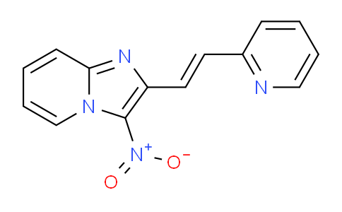CAS No. 62195-16-8, 3-Nitro-2-(2-(pyridin-2-yl)vinyl)imidazo[1,2-a]pyridine