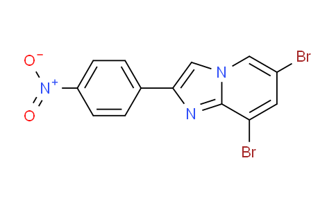 CAS No. 61982-62-5, 6,8-Dibromo-2-(4-nitrophenyl)imidazo[1,2-a]pyridine