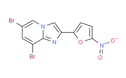 CAS No. 61982-61-4, 6,8-Dibromo-2-(5-nitrofuran-2-yl)imidazo[1,2-a]pyridine