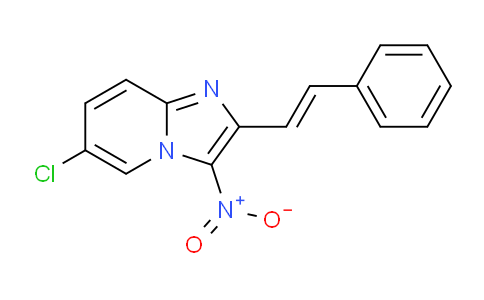 CAS No. 62195-20-4, 6-Chloro-3-nitro-2-styrylimidazo[1,2-a]pyridine