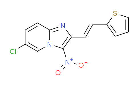 CAS No. 62195-21-5, 6-Chloro-3-nitro-2-(2-(thiophen-2-yl)vinyl)imidazo[1,2-a]pyridine