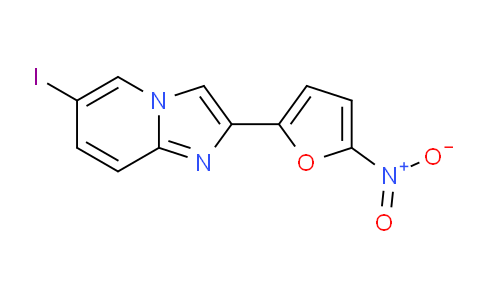 CAS No. 61982-60-3, 6-Iodo-2-(5-nitrofuran-2-yl)imidazo[1,2-a]pyridine