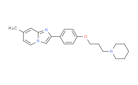 CAS No. 365565-36-2, 7-Methyl-2-(4-(3-(piperidin-1-yl)propoxy)phenyl)imidazo[1,2-a]pyridine