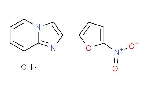 CAS No. 61982-58-9, 8-Methyl-2-(5-nitrofuran-2-yl)imidazo[1,2-a]pyridine