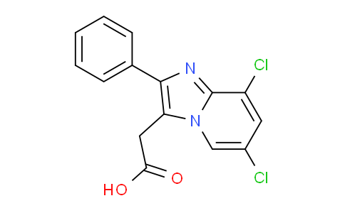 CAS No. 573704-25-3, 2-(6,8-Dichloro-2-phenylimidazo[1,2-a]pyridin-3-yl)acetic acid