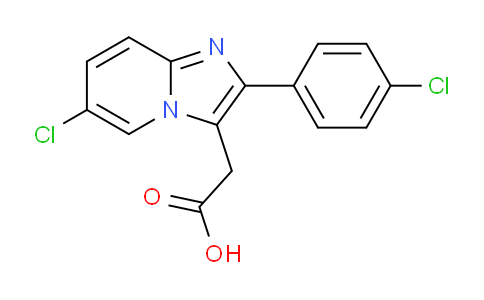 CAS No. 82626-74-2, 2-(6-Chloro-2-(4-chlorophenyl)imidazo[1,2-a]pyridin-3-yl)acetic acid