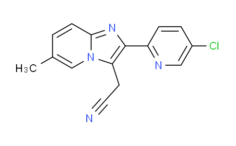 CAS No. 88571-16-8, 2-(2-(5-Chloropyridin-2-yl)-6-methylimidazo[1,2-a]pyridin-3-yl)acetonitrile