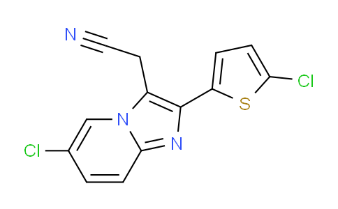 MC760885 | 88571-14-6 | 2-(6-Chloro-2-(5-chlorothiophen-2-yl)imidazo[1,2-a]pyridin-3-yl)acetonitrile