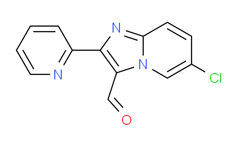 CAS No. 88594-24-5, 6-Chloro-2-(pyridin-2-yl)imidazo[1,2-a]pyridine-3-carbaldehyde