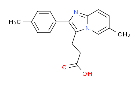 CAS No. 88965-06-4, 3-(6-Methyl-2-(p-tolyl)imidazo[1,2-a]pyridin-3-yl)propanoic acid