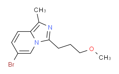 CAS No. 865156-43-0, 6-Bromo-3-(3-methoxypropyl)-1-methylimidazo[1,5-a]pyridine