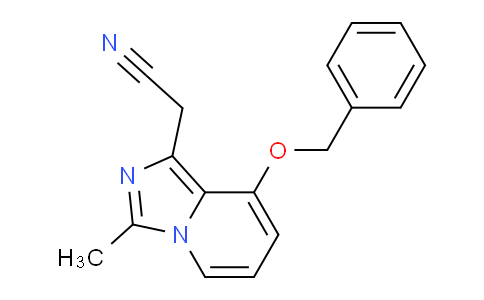 CAS No. 88423-17-0, 2-(8-(Benzyloxy)-3-methylimidazo[1,5-a]pyridin-1-yl)acetonitrile