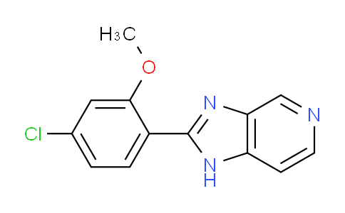 CAS No. 87359-22-6, 2-(4-Chloro-2-methoxyphenyl)-1H-imidazo[4,5-c]pyridine