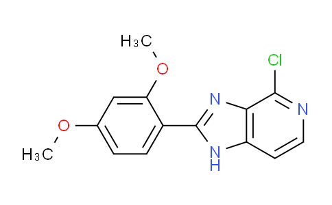 CAS No. 87359-56-6, 4-Chloro-2-(2,4-dimethoxyphenyl)-1H-imidazo[4,5-c]pyridine