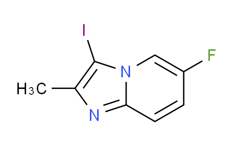 CAS No. 1669405-14-4, 6-Fluoro-3-iodo-2-methylimidazo[1,2-a]pyridine