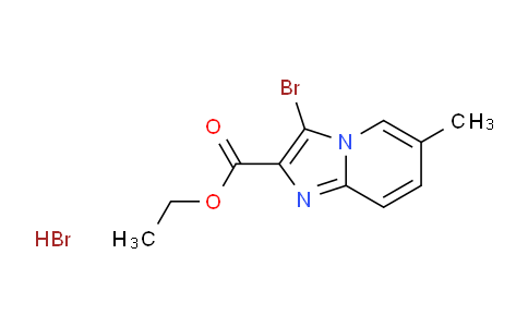 CAS No. 1951438-91-7, 3-Bromo-6-methyl-imidazo[1,2-a]pyridine-2-carboxylic acid ethyl ester hydrobromide