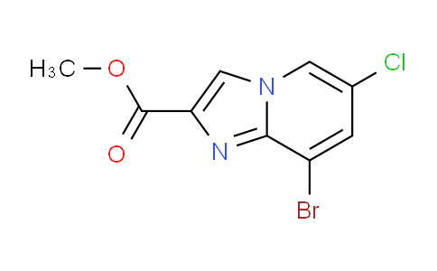 CAS No. 1820683-44-0, methyl 8-bromo-6-chloroimidazo[1,2-a]pyridine-2-carboxylate
