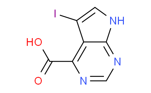 CAS No. 1638765-13-5, 5-iodo-7H-pyrrolo[2,3-d]pyrimidine-4-carboxylic acid