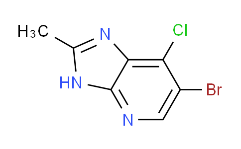 CAS No. 1379307-52-4, 6-bromo-7-chloro-2-methyl-3H-imidazo[4,5-b]pyridine