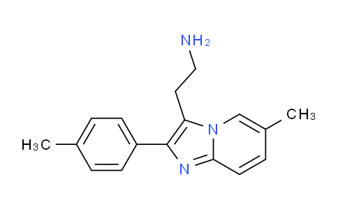CAS No. 885272-78-6, 2-(6-Methyl-2-p-tolyl-imidazo[1,2-a]pyridin-3-yl)-ethylamine