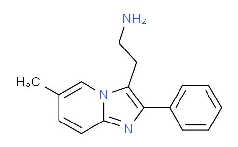 CAS No. 885272-82-2, 2-(6-Methyl-2-phenyl-imidazo[1,2-a]pyridin-3-yl)-ethylamine