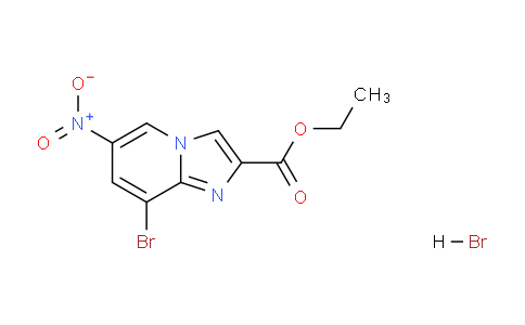 CAS No. 1332605-92-1, ethyl 8-bromo-6-nitroimidazo[1,2-a]pyridine-2-carboxylate hydrobromide