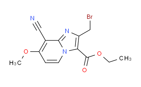 CAS No. 1704066-59-0, ethyl 2-(bromomethyl)-8-cyano-7-methoxyimidazo[1,2-a]pyridine-3-carboxylate