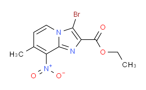CAS No. 132272-73-2, Ethyl 3-bromo-7-methyl-8-nitroimidazo[1,2-a]pyridine-2-carboxylate