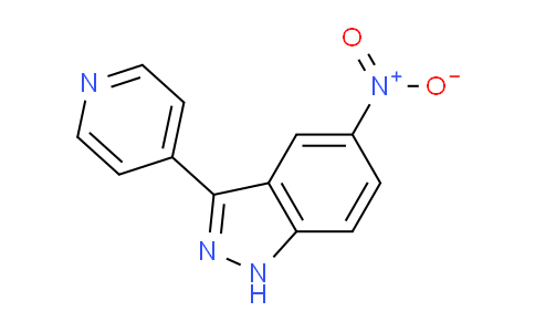 CAS No. 1245648-33-2, 5-nitro-3-(pyridin-4-yl)-1H-indazole