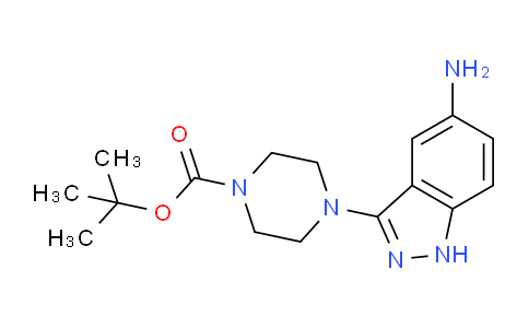 CAS No. 1260783-50-3, tert-butyl 4-(5-amino-1H-indazol-3-yl)piperazine-1-carboxylate